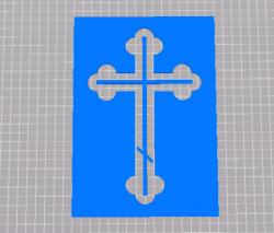 Orthodox Cross (Keychain) by Aleks89, Download free STL model