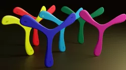 Parametric Triblader Boomerang