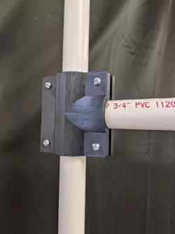 PVC pipe tee clamp