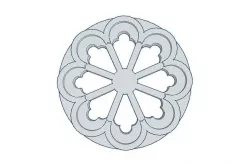 Rose window of Chieti Cathedral / Rosone del portale della Cattedrale di San Giustino a Chieti