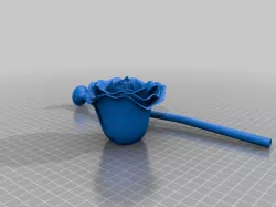Rose with Hollow stem and Room for LED lights