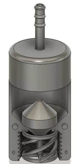 Soda bottle baking soda valve