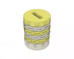 Sorting Piggy Bank EUR (XS size)