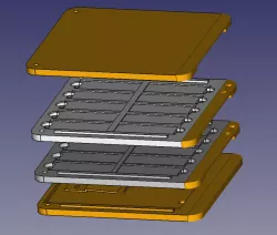 Stackable microscope slide tray