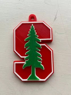 Stanford Logo Keychain