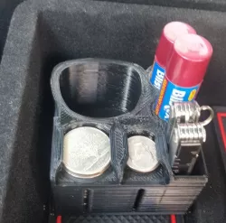 Tesla Model 3 Middle-Console Tray / Charge Adapter & Coin Holder