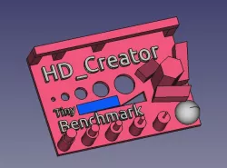Tiny Benchmark (fast printing, tough on the details)