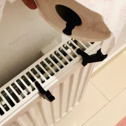 Toilet Roll Radiator Clamp