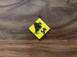 Tornado Sign Keychain