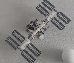 Wall mount for LEGO® International Space Station