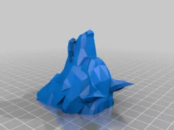 Wolf Head Magnet