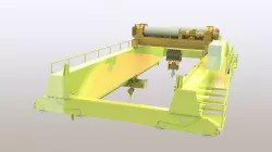 100+10 ton double girder eot crane