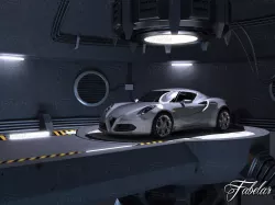 Alfa 4C garage 3D model