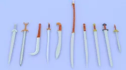 Ancient Sword Collection Low-poly  3D model
