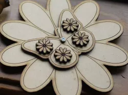 Anika's (age 6) Spinning butterfly on a flower