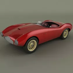 Aston-Martin DB2 4 Spider Competizione 3D model