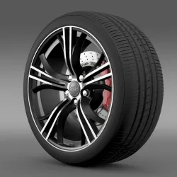 Audi R8 Exclusive wheel 3D model