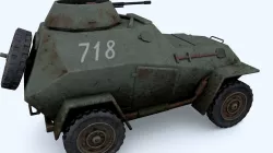 BA-64 light armored car 3D model