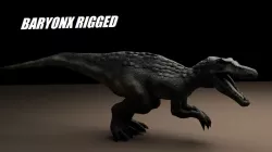 Baryonx Rigged 3D model