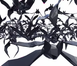 Bat Poses Flying 11 models Low Poly 3D model