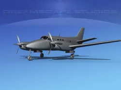 Beechcraft C-6 Transport VBM 3D model