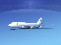 Boeing 747-400 America West 3D model