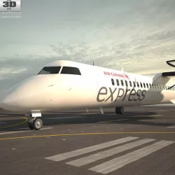 Bombardier Dash 8 3D model