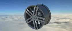 car wheel with VW logo [sample] 