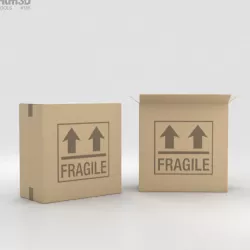 Cardboard Box 3D model