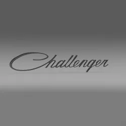 Challenger logo 3D model