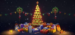 Christmas And New Year 2019 Pack Low-poly  3D model