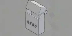 Cigarette case printed model 