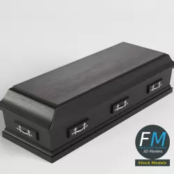Closed coffin 3D model