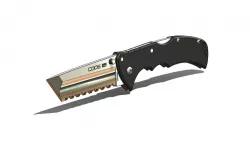 COLD STEEL Code 4 Fully Serrated Tanto Knife