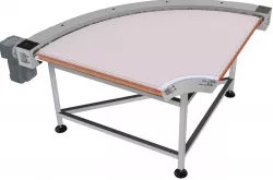 Curve conveyor 90 degree with poliuretan Belt 3D model