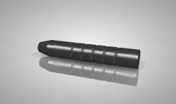 CUSTOM AIR PISTOL SILENCER with K BAFFLES and standard ½" UNF Tread