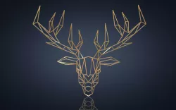 Deer wall decor Low-poly  3D model