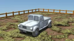 Dirty Car truck 3d model and rig in maya Low-poly  3D model