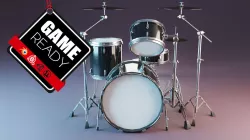 Drum Set Low-poly  3D model