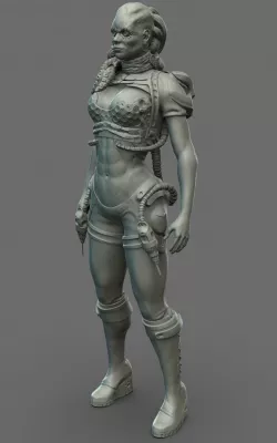 Ethion - Female Engineer 3D model