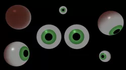 Eye LOW POLY Low-poly  3D model