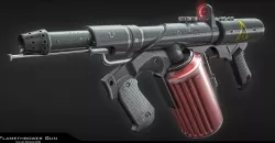 Flamethrower gun 3D model