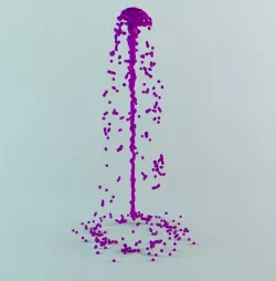 Fountain struya animated 3D model