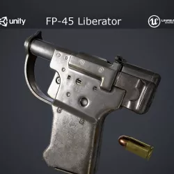 FP-45 Liberator Low-poly  3D model