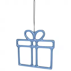 Gift Decoration Blue Low-poly  3D model