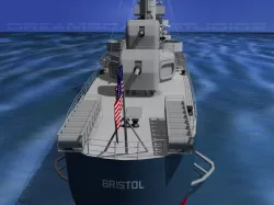 Gleaves Class Destroyer USS Bristol DD453 3D model