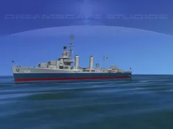 Gleaves Class Destroyer USS Edison DD439 3D model