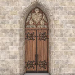 Gothic Door 3D model