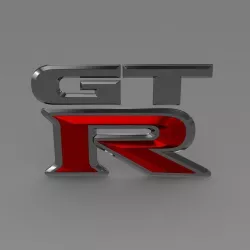 GTR logo 3D model