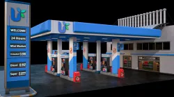 High Detailed Gas Station 3D model
